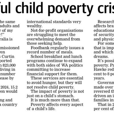 The West Australian Tony Pietropiccolo child poverty crisis hits new depth 1