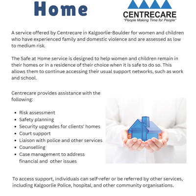 Centrecare Safe at Home Kalgoorlie 2025