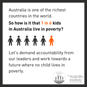 Percentage of children living in poverty